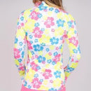 New Taylor Jordan Neon Hibiscus Long Sleeve Sun Shirt MSP$100-2