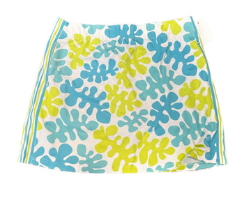 Gretchen Scott White, Lime & Teal Print Golf Skort Size XL MSP$138