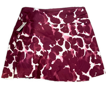 Nike Dri-Fit Maroon Print Golf Skort Size XL - 0