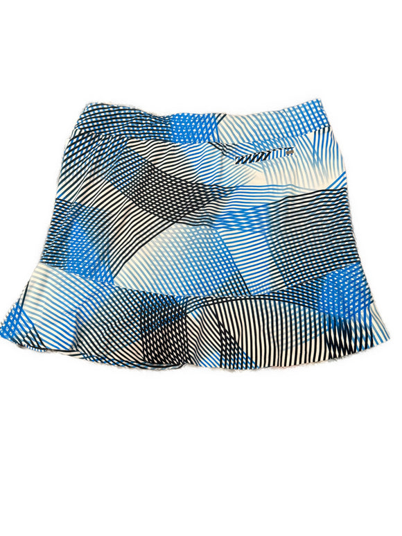 Tail Activewear White, Black & Blue Grid Lines Golf Skort Size XL MSp$90