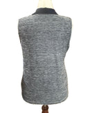 Izod Women's Navy Heather Sleeveless Golf Polo Size L-2