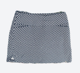 Lady Hagen Navy & White Gingham Golf Skort Size XL