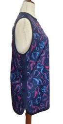 PGA Tour Women's Navy Print Sleeveless Golf Tee Size XL-2