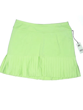 New Jofit Women's Long Knife Pleat Golf Skort Green Size L MSP$90