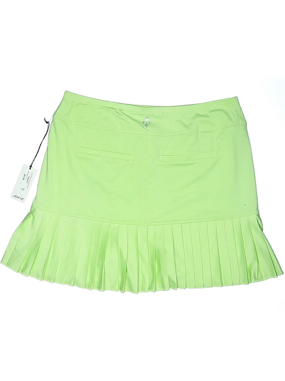 New Jofit Women's Long Knife Pleat Golf Skort Green Size L MSP$90
