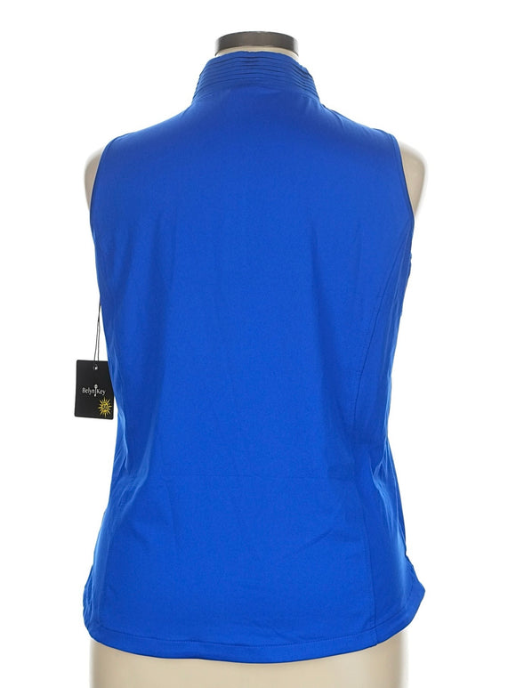 New Belyn Key Cobalt Blue Sleeveless Golf Top Size XL MSP$130