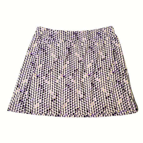 Tail Purple & Black Dot Print Pull-on Golf Skort Size L
