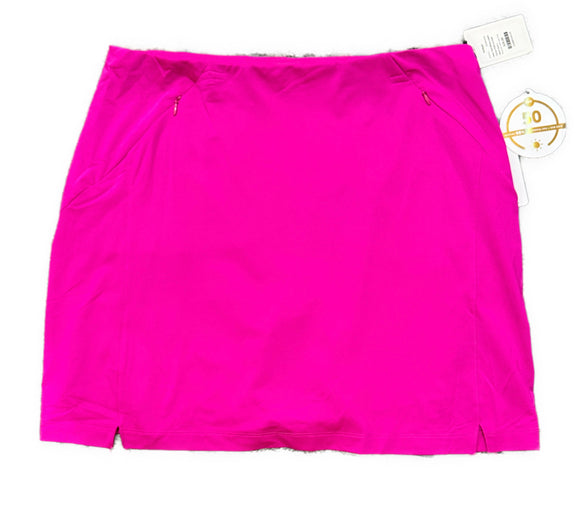 New Tail White Label Cerise Pull-on Golf Skort Size L
