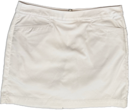 PGA Tour White Rear Zip Golf Skort Size 8