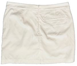 PGA Tour White Rear Zip Golf Skort Size 8 - 0