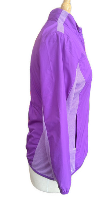 Adidas ClimaProof Purple Full Zip Windbreaker Jacket Size M - 0