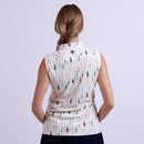New Swannies Women's Hadley Sleeveless Golf Polo - Vintage White-3
