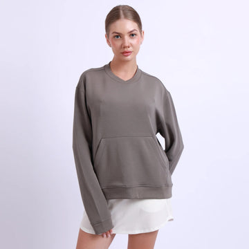 New Swannies Women's Margaret Pullover - Driftwood - 0