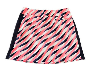 Tail Activewear Bright Pink, Navy & White Striped Golf Skort Size L MSP$98 - 0