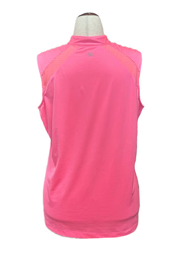 Tail Activewear Bright Pink Sleeveless Golf Top Size XL MSP$90 - 0
