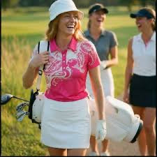 New Putter Girl Love Pink Golf Polo Size XL MSP$55