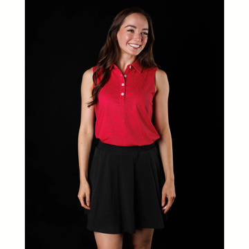 New Sunday Swagger Sleeveless Polo - Fuego