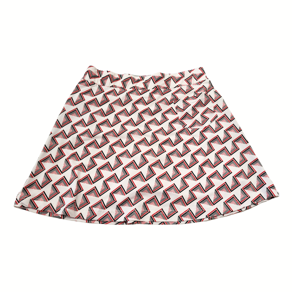 Sport Haley Red & Black Triangle Printed Skort Size S