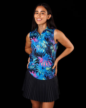 New Sunday Swagger Women's Heatwave Sleeveless Golf Polo