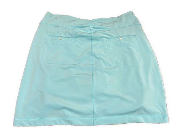Antigua Light Blue Cinch Pull on Skort Size L