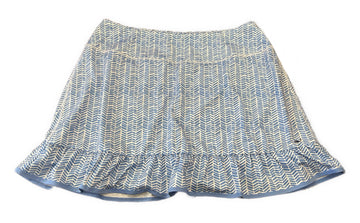 Vineyard Vines Blue & White Ruffled Performance Skort Size XL MSP$118
