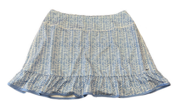 Vineyard Vines Blue & White Ruffled Performance Skort Size XL MSP$118