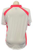 Tail White Label White Golf Top with Bright Coral Trim Size XXL-2
