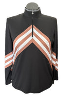New Daily Sports Women's Bari Black Chevron Golf Pullover MSP$138-2