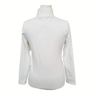 New Smith & Quinn White Frankie Ruffle Full-Zip Jacket Size S MSP$138 - 0
