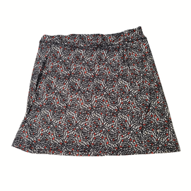 Daily Sports Red, White, Black & Tan Teardrop Print Skort Size XL