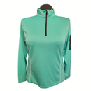 Ping Performance Mint Green 1/4 Zip Pullover with Sleeve Pocket Size L-1
