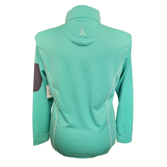 Ping Performance Mint Green 1/4 Zip Pullover with Sleeve Pocket Size L