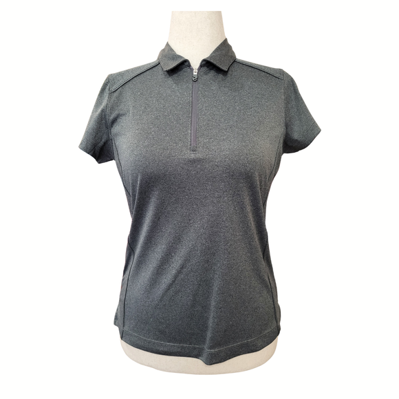 Slazenger Gray Heather 1/4 Zip Women's Golf Polo Size M