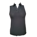 New Belyn Key Black Modal Cutaway Sleeveless Polo Size XS MSP$118-1