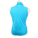 Slazenger Golf Bright Turquoise Sleeveless Polo w/ White Accents Size L-2