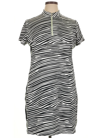Tail Activewear Black & White Zebra Print Golf Dress Size XL