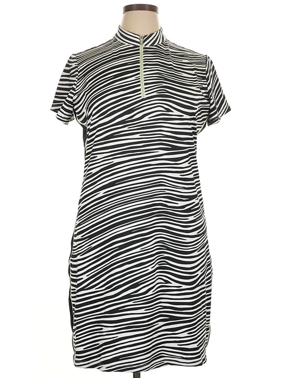 Tail Activewear Black & White Zebra Print Golf Dress Size XL