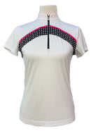 New Tail Women's Carrie Short Sleeve Golf Top Size XS - Chalk-1