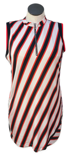 Tail Women's Red, White & Black Patterned Golf Dress Size XL