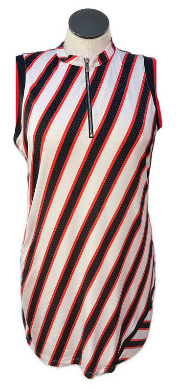 Tail Women's Red, White & Black Patterned Golf Dress Size XL