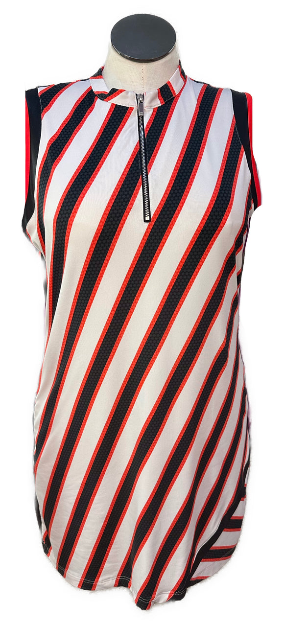 Tail Women's Red, White & Black Patterned Golf Dress Size XL