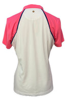 EP NY Women's White, Pink & Navy Short Sleeve Golf Top Size M-2