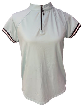 Belyn Key Women's Light Blue Short Sleeve Golf Top Size XS