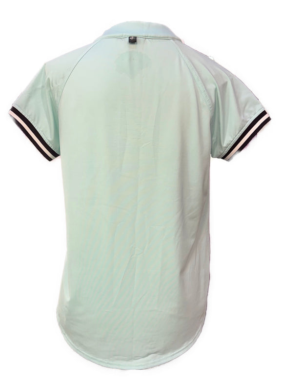 Belyn Key Women's Light Blue Short Sleeve Golf Top Size XS
