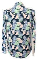 Pebble Beach Women's Navy Pineapple Print Golf Pullover Size XL-2
