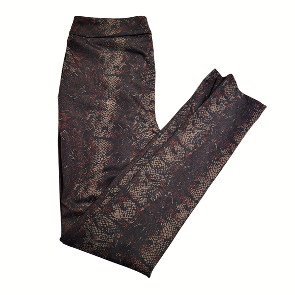 New Swing Control Black Ponte Boa Print Golf Pants Size 4 MSP$138