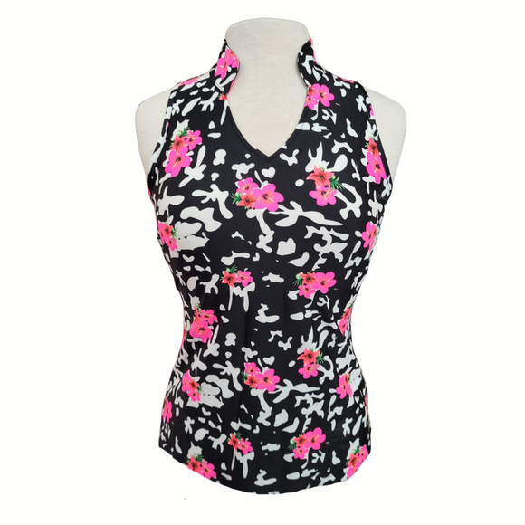 New Tzu Tzu Tabitha Sleeveless Golf Top -Kabuki MSP$99