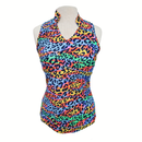 New Tzu Tzu Tabitha Sleeveless Golf Top -Party Cat MSP$99-1