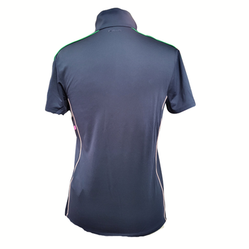 New Ralph Lauren RLX Navy Zip Mock Golf Top w/ Logo Size M MSP$135 - 0