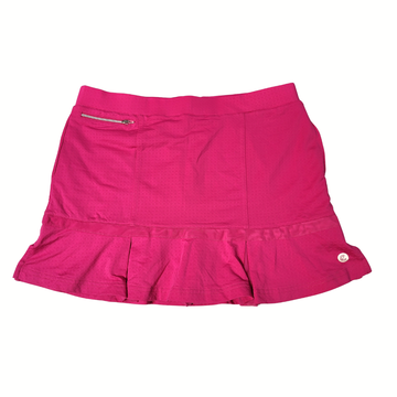 New Bette & Court Hot Pink Pleated 14" Skort Size M MSP$74